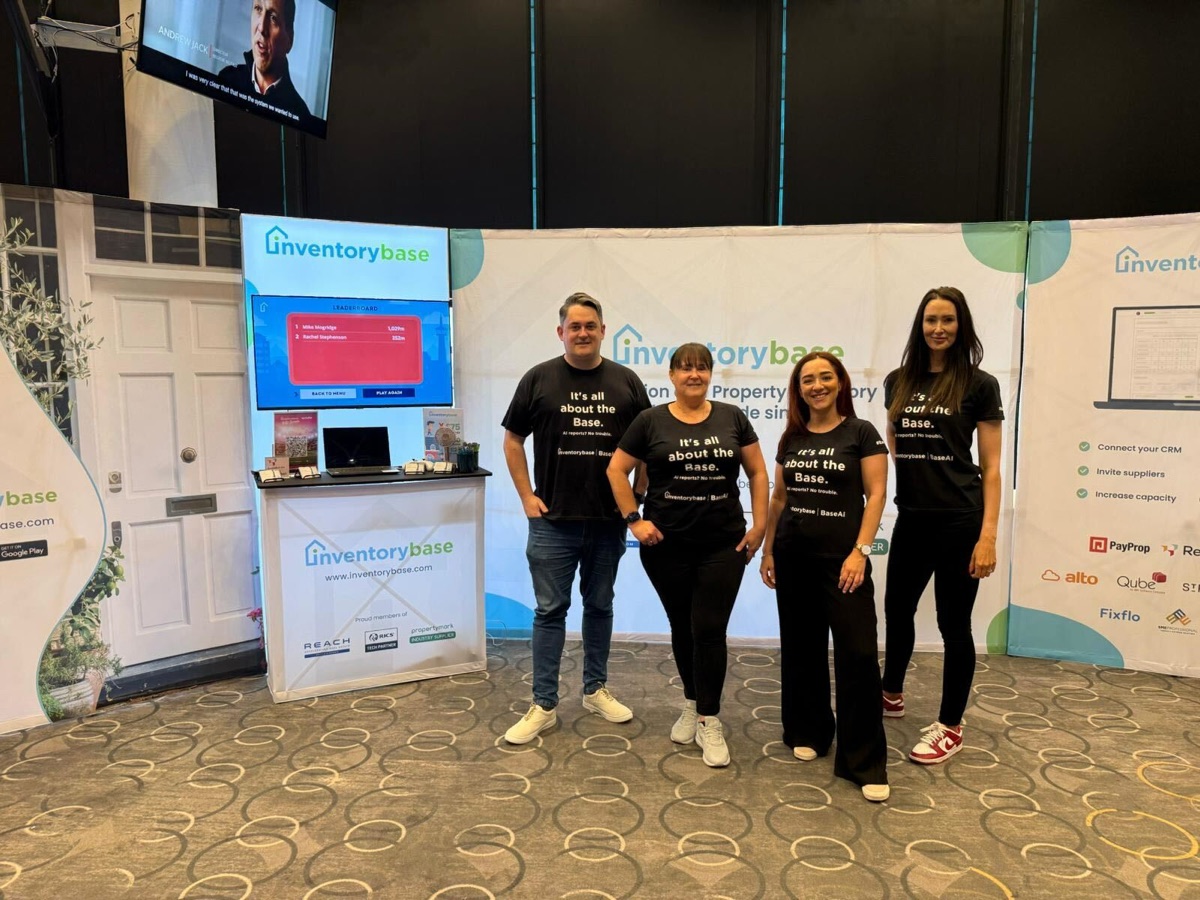 The Inventory Base team on the stand at Kerfuffle 2025